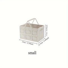 Wooden Cover Storage Bin With Portable Handle