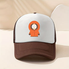 Girl Printed Trucker Hat Bright Mesh Baseball Cap Dad Hats Women
