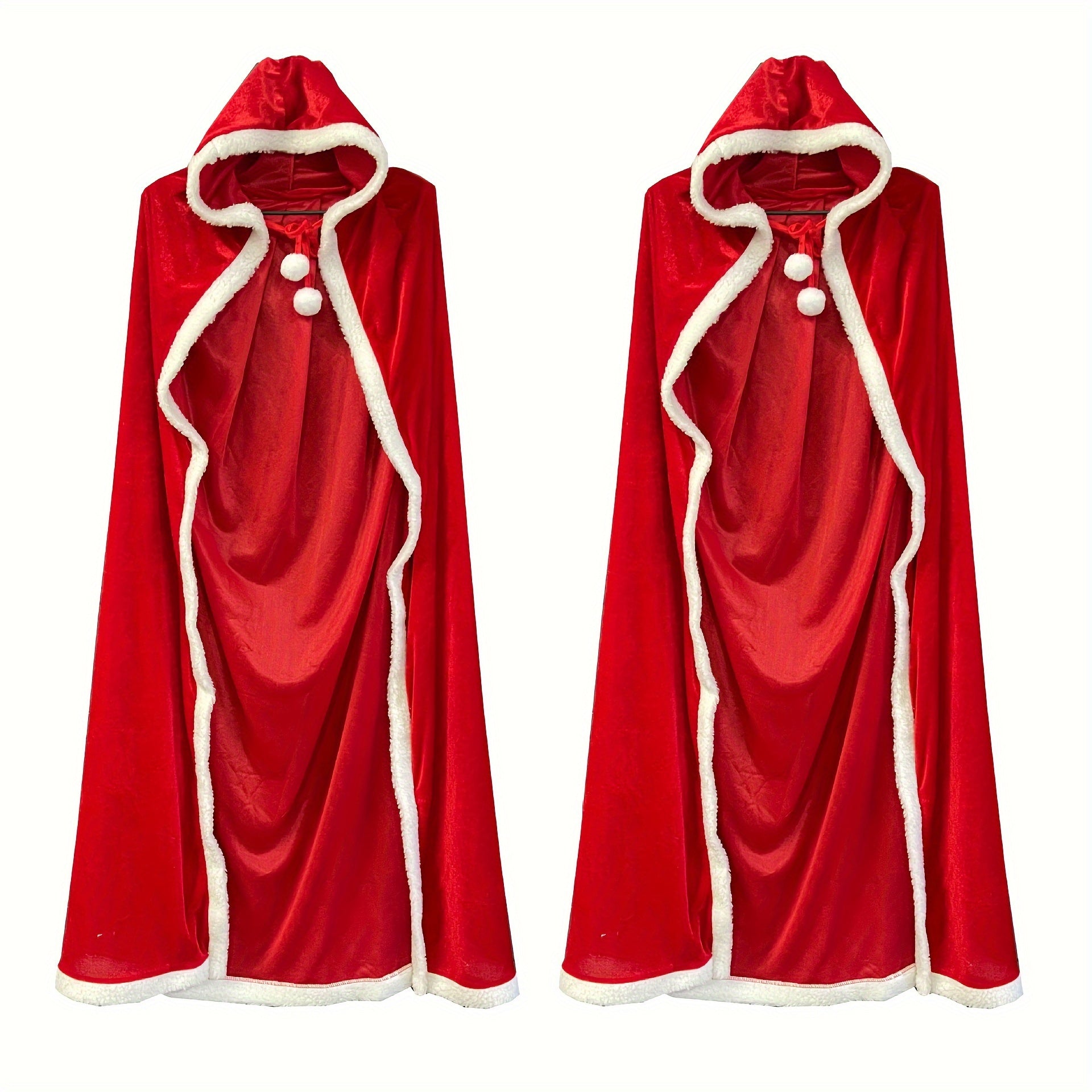 1PC Christmas Costume Cloak Santa Claus Little Red Hood Role Playing Costume