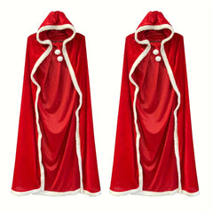 1PC Christmas Costume Cloak Santa Claus Little Red Hood Role Playing Costume