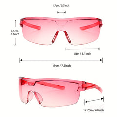 2 Pairs Semi Rimless Sports Sunglasses UV400 Sun Shades