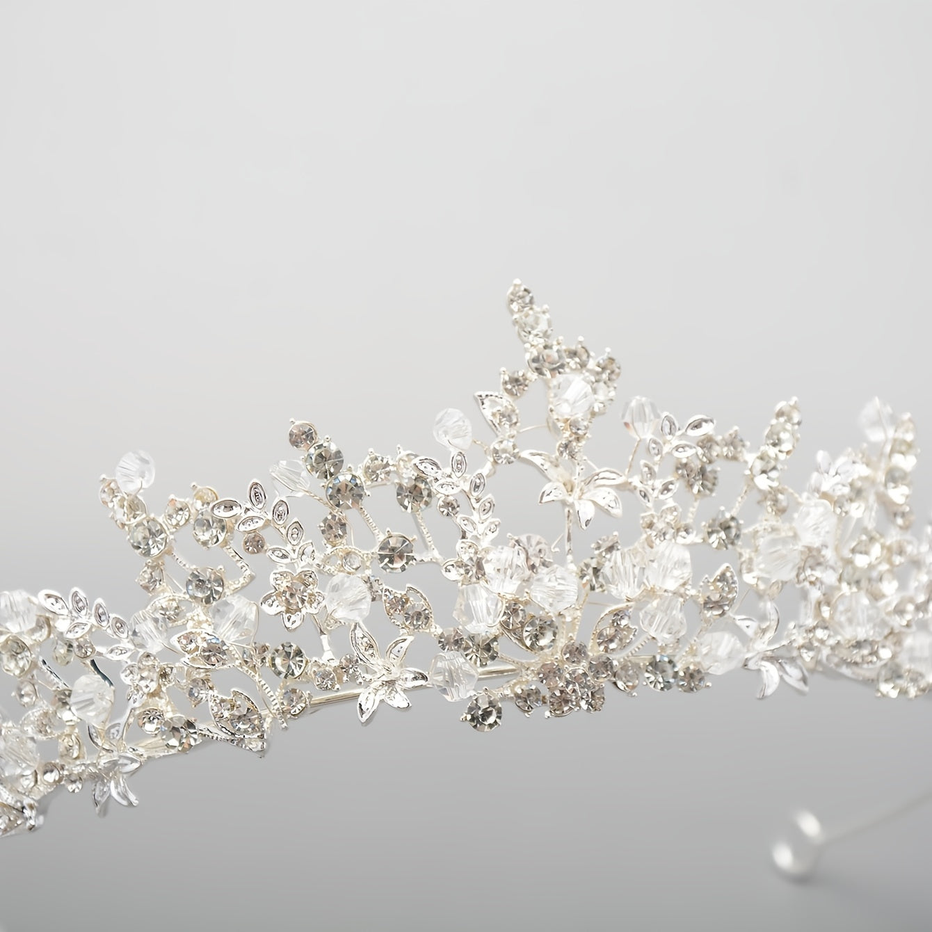 Rhinestone Crown Headdress Wedding Bridal Hair Accessory for Party Prom Birthday