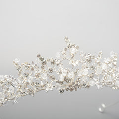 Rhinestone Crown Headdress Wedding Bridal Hair Accessory for Party Prom Birthday