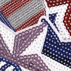 4pcs Sequin Pentagram Patches Girls Coat DIY Hand Sewing Accessories