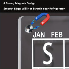 LED Acrylic Calendar Set for Fridge & Office Planning
