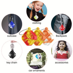 Mini Pop Keychain Fidget Toys Bulk Silicone Stress Relief Hand Toys For Toddlers
