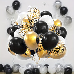 30 48cm 38pcs Latex Balloons Gold Birthday Wedding Party Prop Set