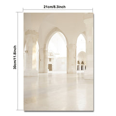 Bohemian Islamic Landscape Canvas Print Moroccan Mosque 8 3x11 8 Inches