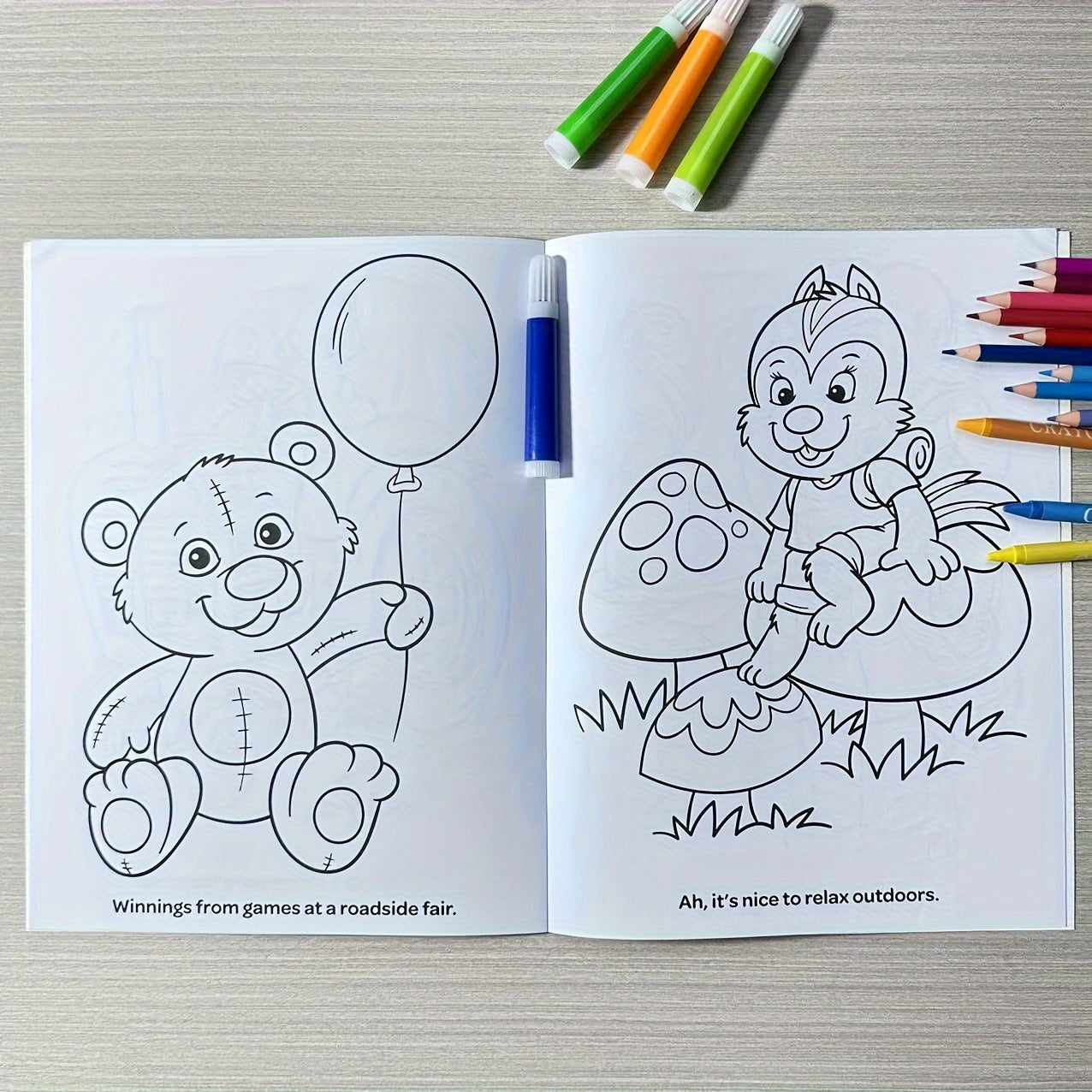 1pc Animal Cartoon Coloring Book - Fun & Creative Activity Book