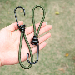 2pcs Bungee Cord Hooks Camping Tent Elastic Rope Hooks
