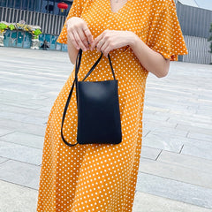 Vertical Phone Bag Women's Mini Crossbody Bucket Bag