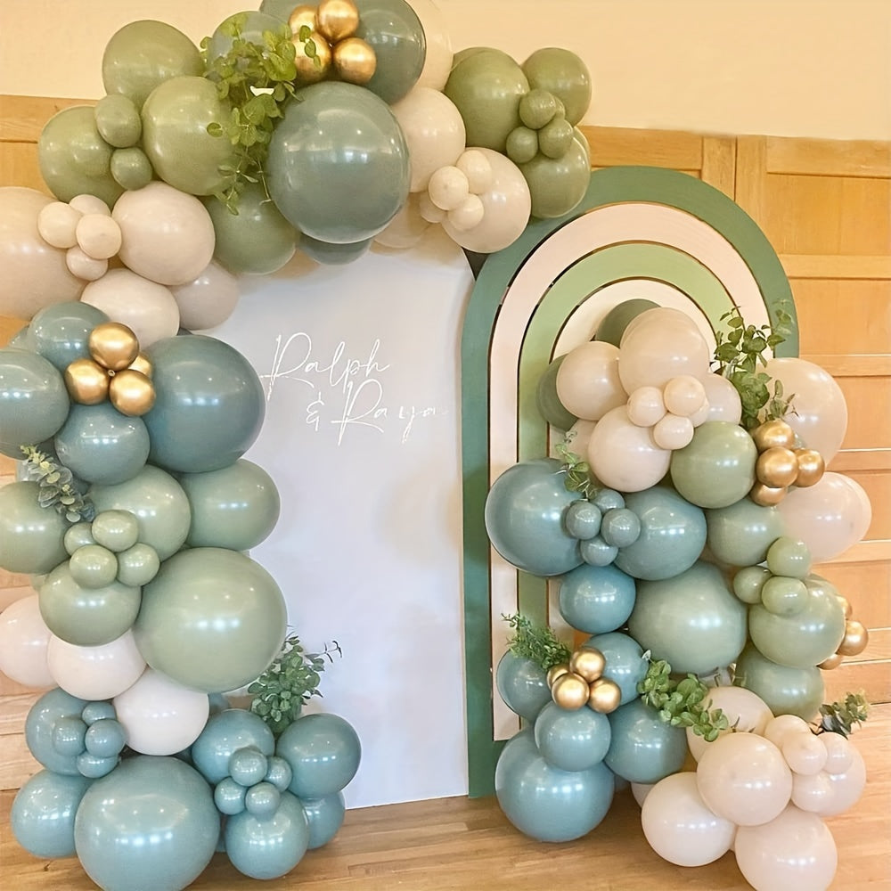 136pcs Green Balloon Garland Arch Kit for Bridal Shower Wedding Birthday Party