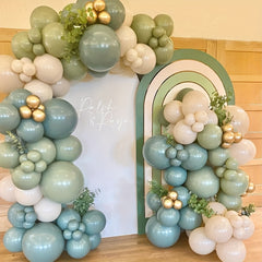 136pcs Green Balloon Garland Arch Kit for Bridal Shower Wedding Birthday Party