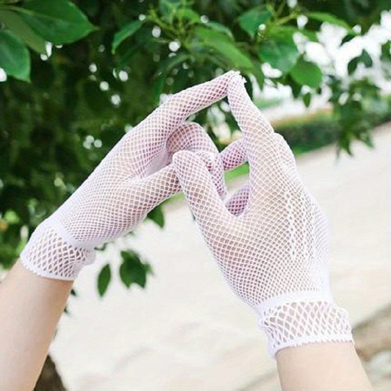 Short Lace Gloves Thin Sunscreen Bride Wedding Gloves For Women