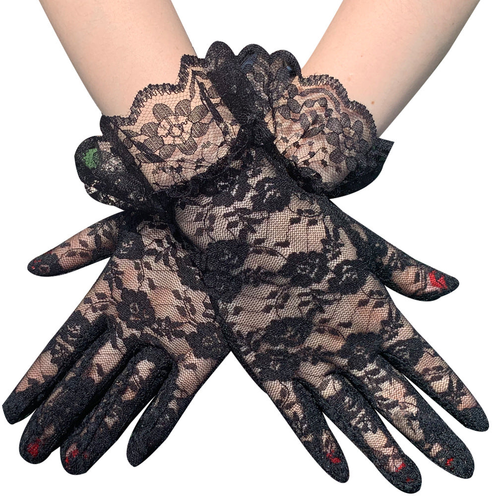 Solid Lace Gloves Bridal Wedding Party Favor Decorations