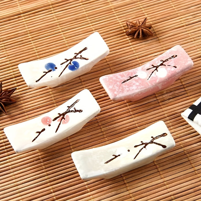 4pcs Japanese Chopsticks Holder Creative Ceramic Stand