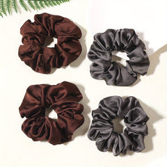 4pcs Satin Scrunchies Hair Tie Soft Hair Rope Bracelet