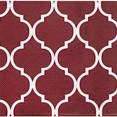 Moroccan Plaid Kitchen Mat Anti Fatigue Cushion Waterproof Non Slip
