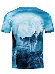 Men's Wolf Graphic Sweatshirt 3D Print Summer Fitness & Workouts