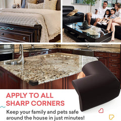 4 Pack Soft Baby Proofing Corner Guards Child Safety Furniture Bumper