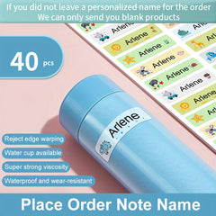 Personalize Your Kids' School Supplies with Animal Style Name Stickers