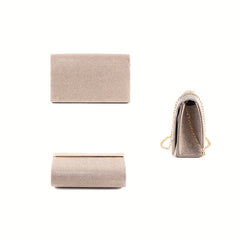 Glitter Evening Clutch Bag Dinner Purse Formal Handbag for Party Wedding Prom