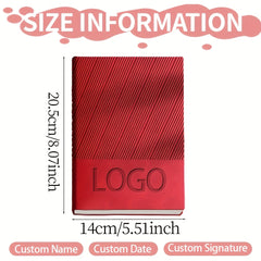 Personalized A5 Soft Cover Notebook with Name, Phone Number & Logo