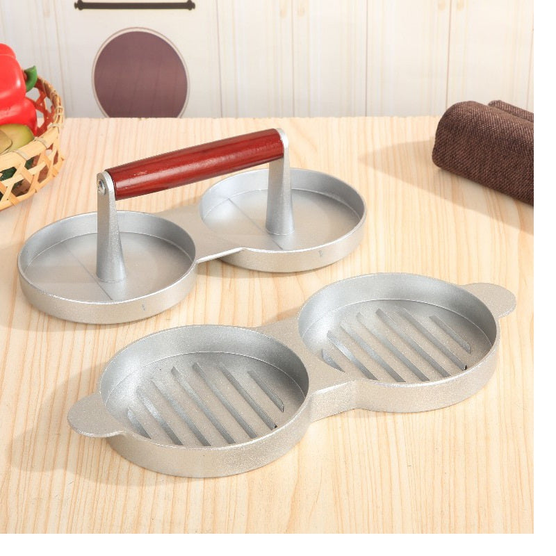 Double Hamburger Press Meat Patty Maker Mold