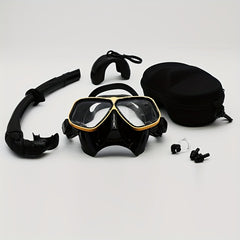 Diving Mask Aluminum Frame Snorkel Set For Diving