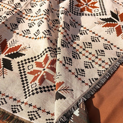 Retro Camping Blanket Sofa Car Blanket Picnic Mat