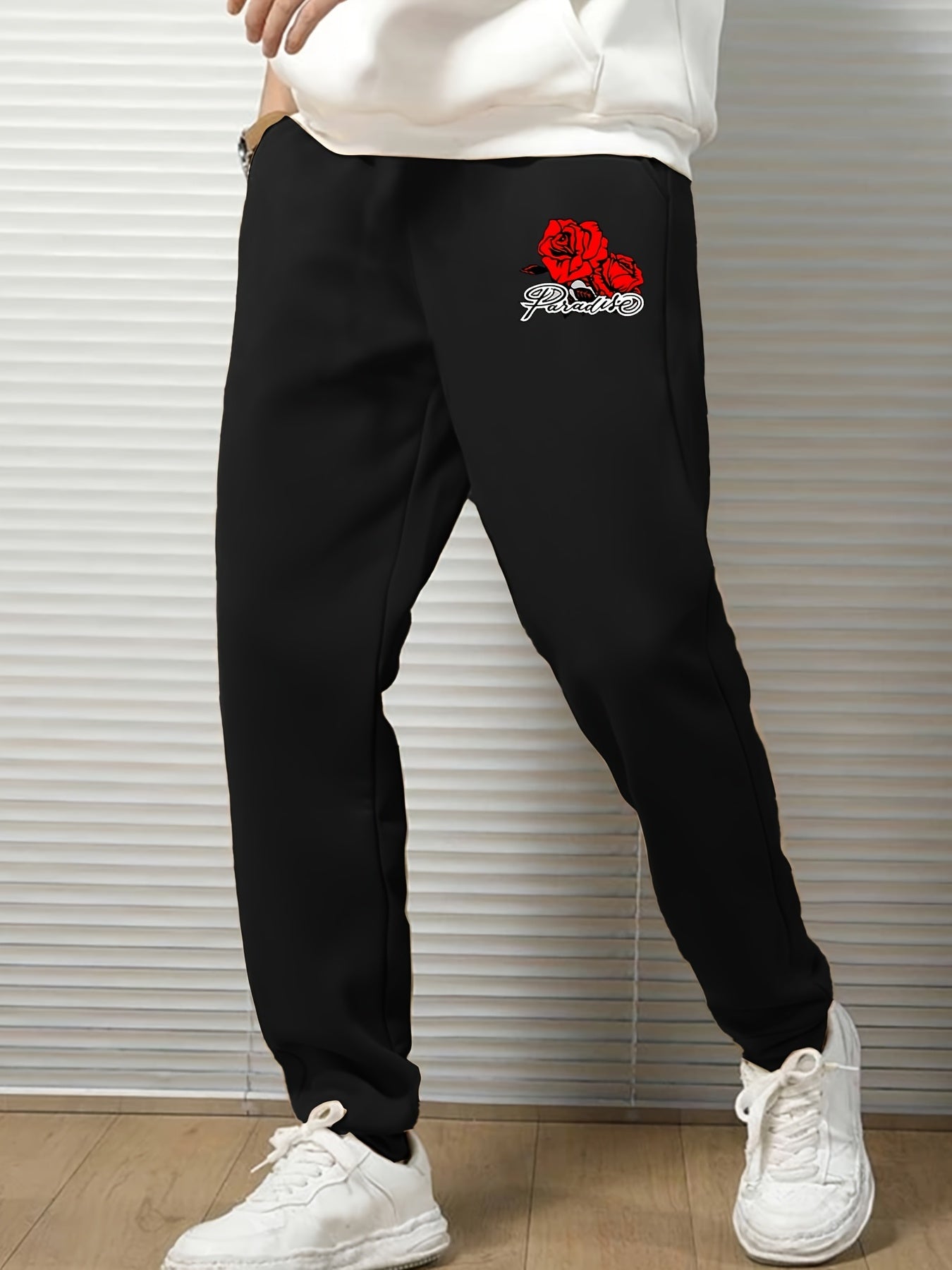 Men's Graphic Print Drawstring Sweatpants
