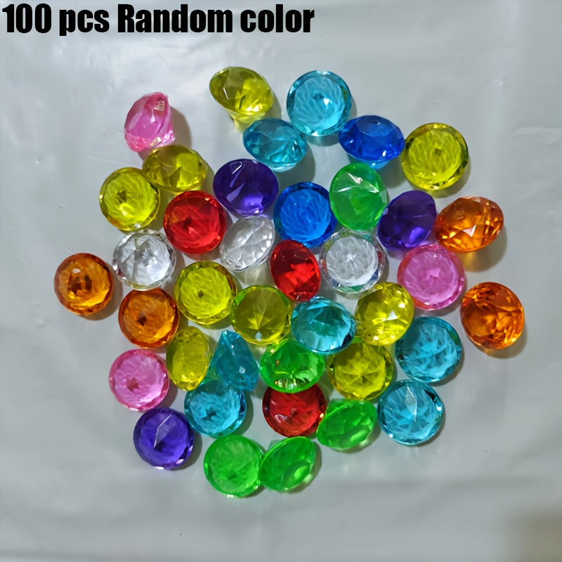 Multicolored Acrylic Gems - Ideal for Pool Party & Birthdays