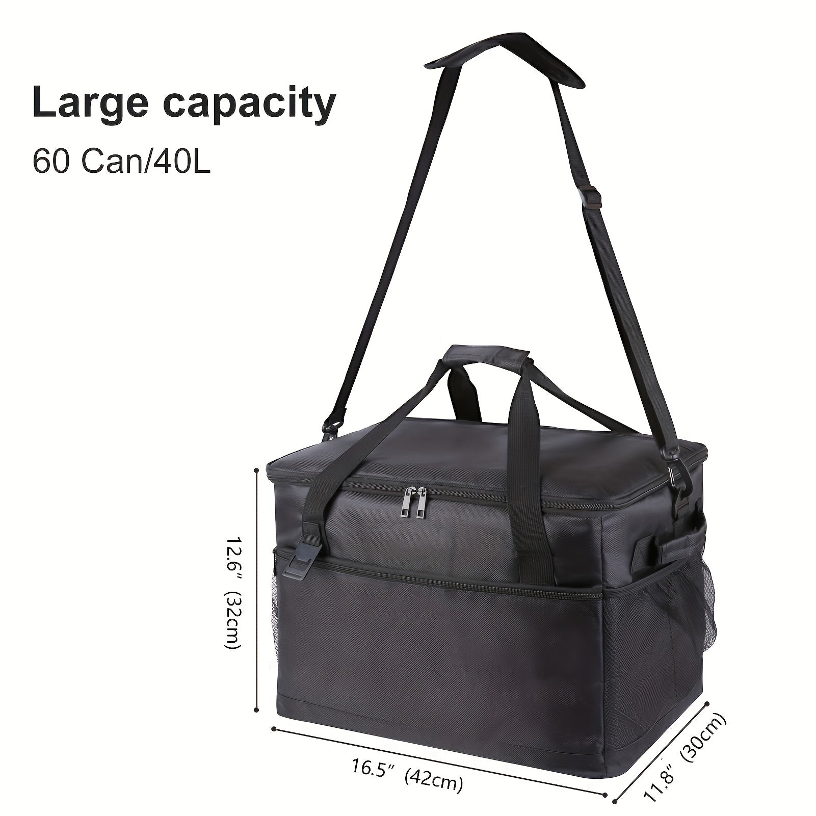 Cooler Bag Insulated Lunch Bag Adjustable Shoulder Strap