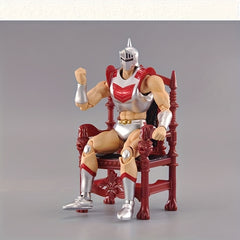 1:12 Scale Royal Throne Chair - Golden and Red