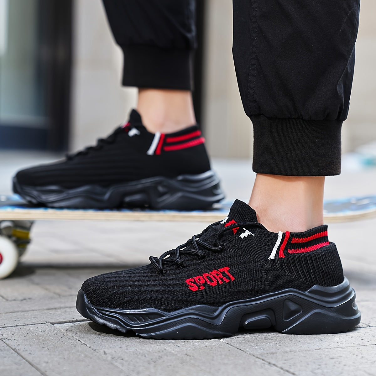 Men's Chunky Shoes Soft Sole Breathable Sneakers For Outdoor Activities