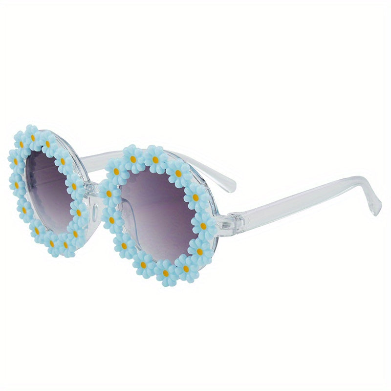 Girls Daisy Frame Sunglasses for Outdoor Travel