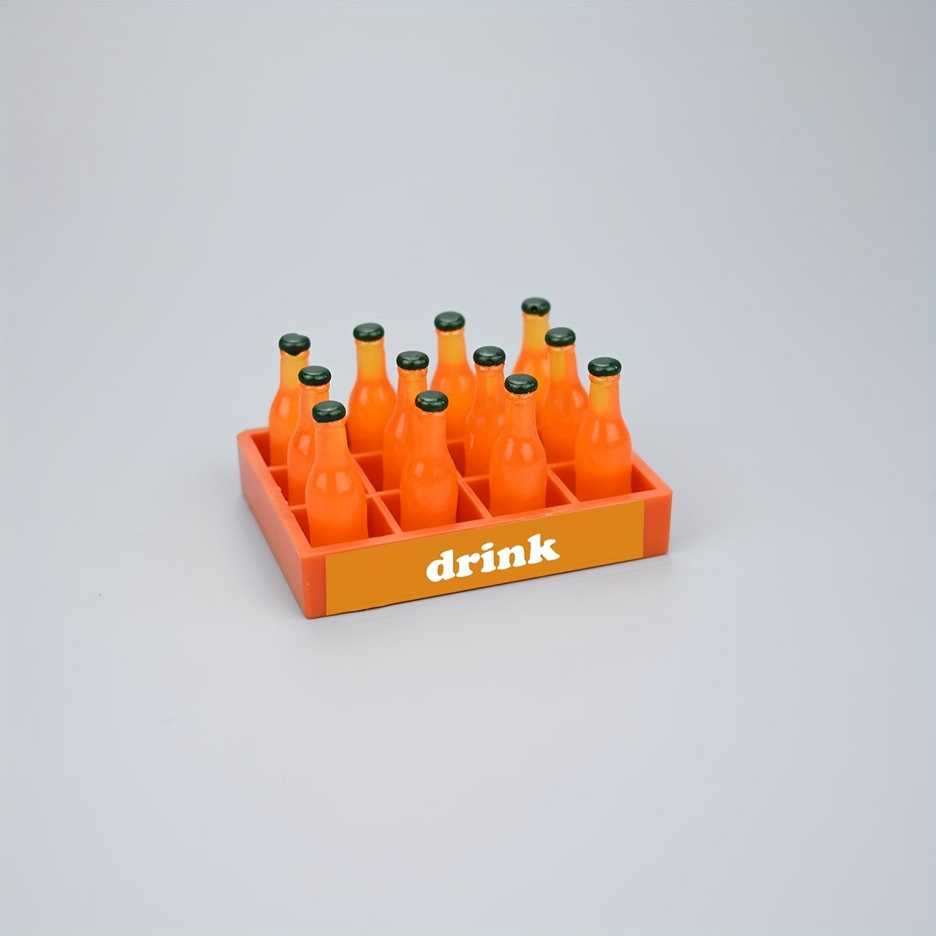 Vibrant Drinks Set Plastic Bottle Display for Dollhouse Playhouse