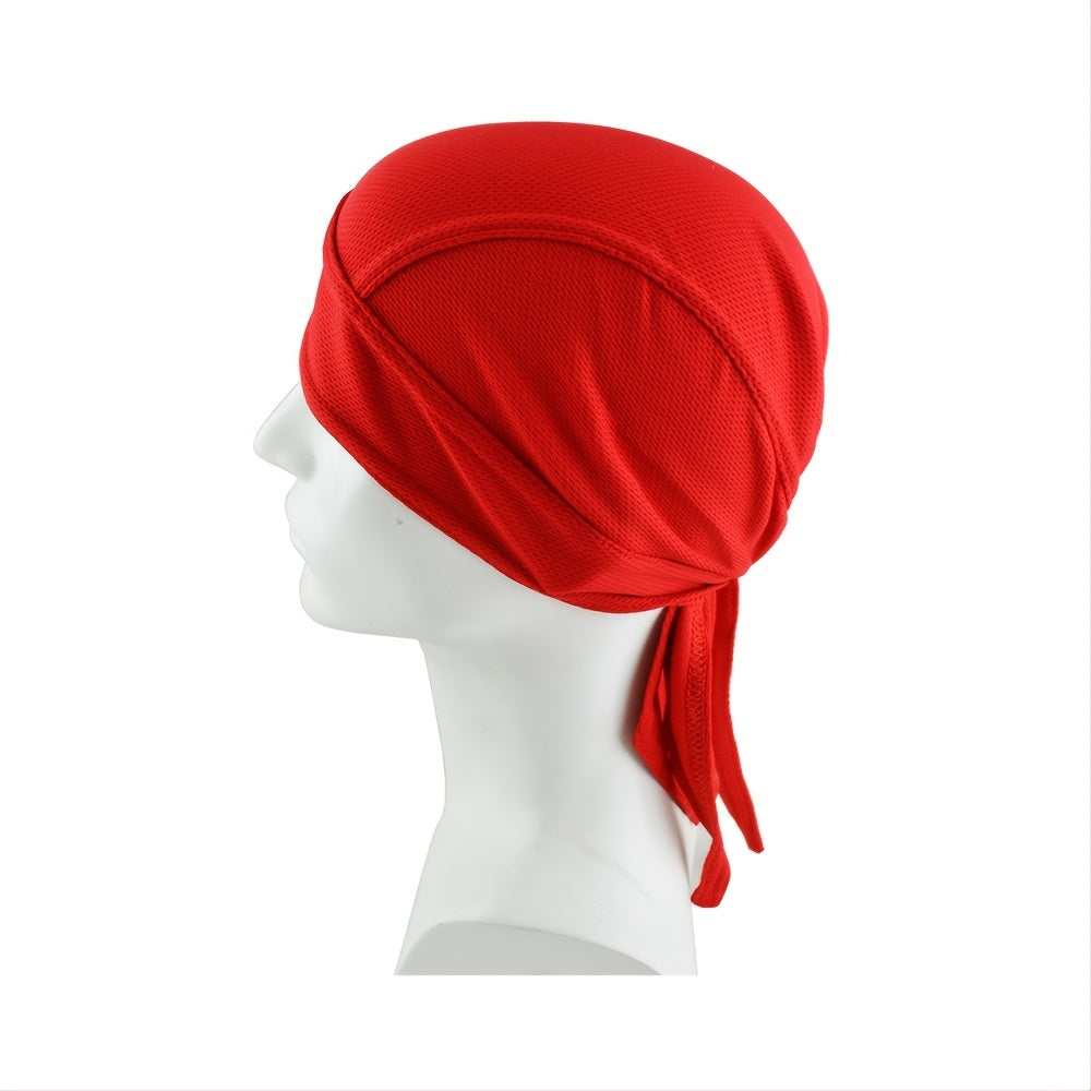Breathable Mesh Long Tail Cycling Cap Beanie Skull Cap For Men