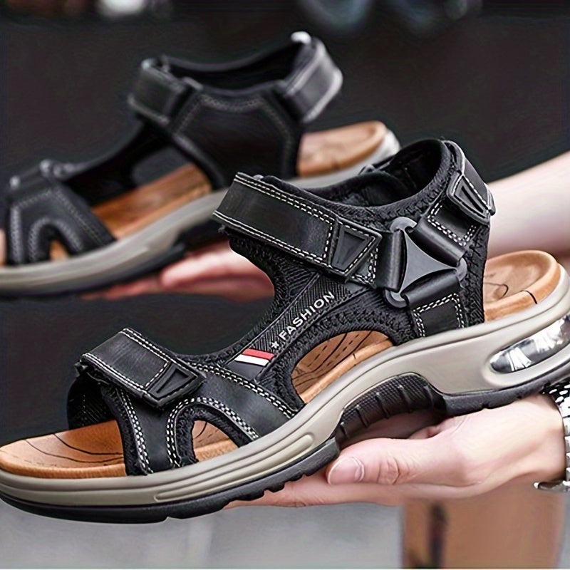 Men's Open Toe Sandals Durable Non Slip Outdoor Hiking Trekking Sandals