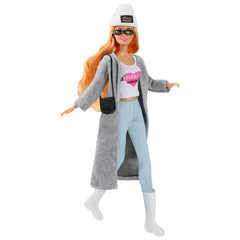 Girl Doll Clothes 7pcs Set Windbreaker Jacket Sleeveless Inner Layer