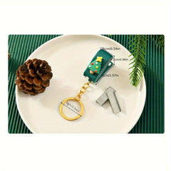 Christmas Mini Stapler Small Stapler With Keychain - Small Gift