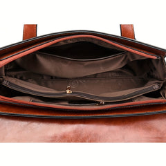 Crocodile Embossed Crossbody Bag Women's Faux Leather Tote Bag