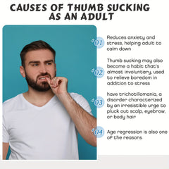2pcs Thumb Cover Gloves for Adults to Stop Thumb Sucking