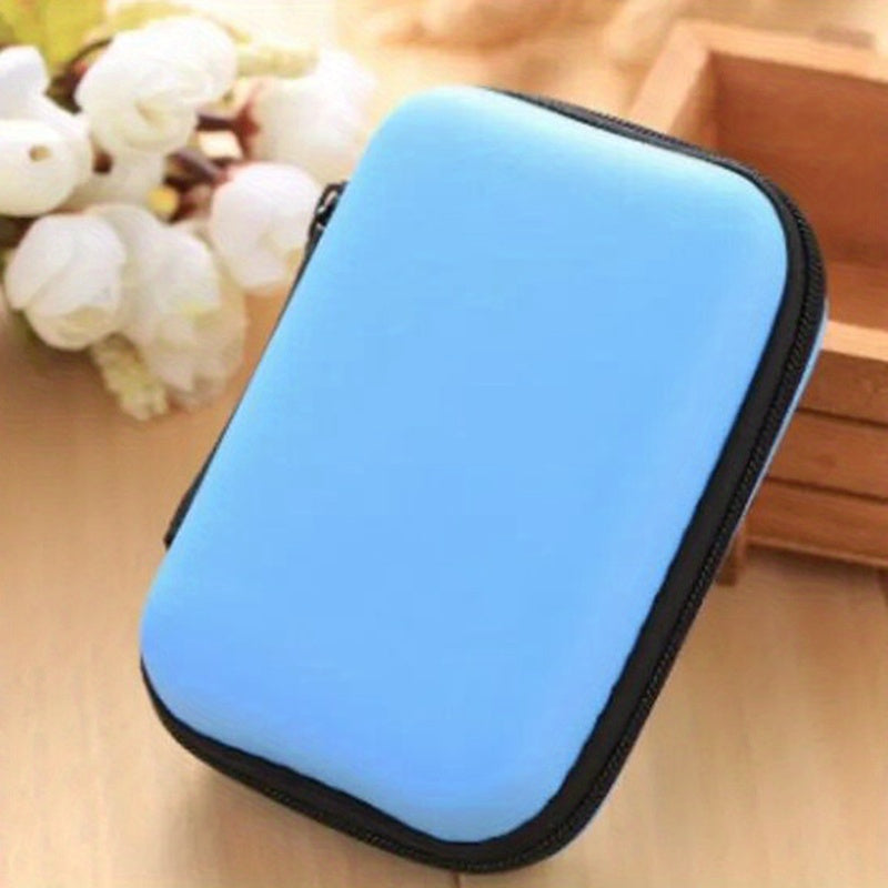 Portable Travel Earphone Bag Coin Purse Storage Box