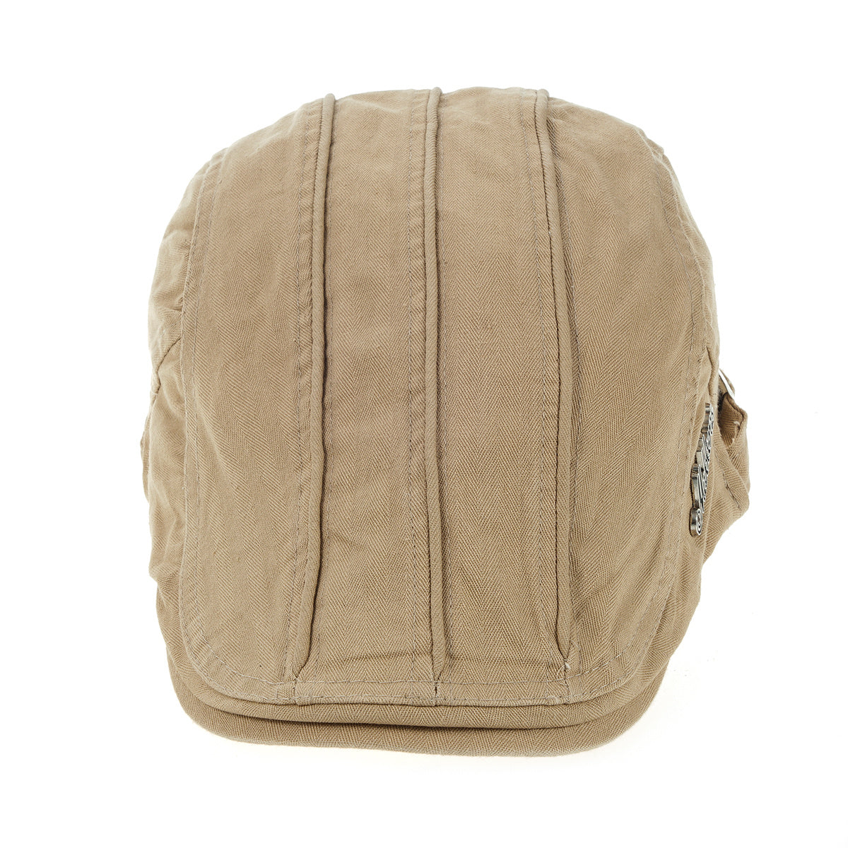 Men's Two-Headed Beret Hat Distressed Cotton Solid Peaked Cap