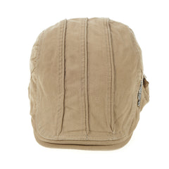 Men's Two-Headed Beret Hat Distressed Cotton Solid Peaked Cap