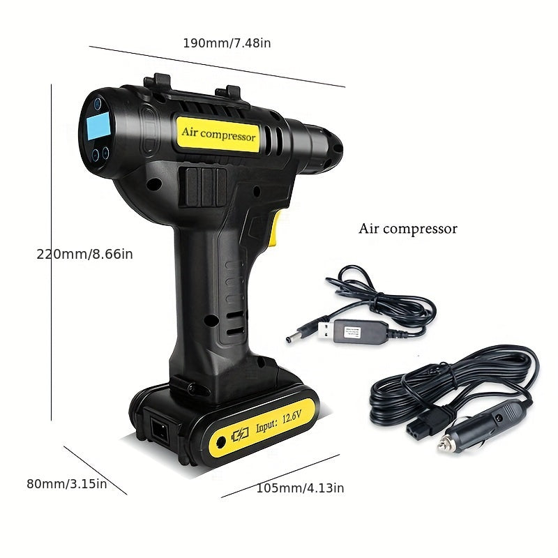 Portable Digital Air Compressor & Inflator for Tires