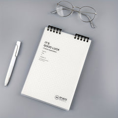 B5 Loose Leaf Notebook with Horizontal Lines, Square Shells, Detachable Binder