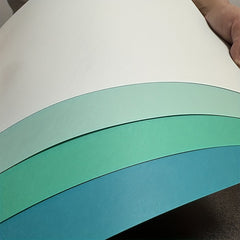 16pcs A4 Teal Macarons Cards 21x27cm 180GSM