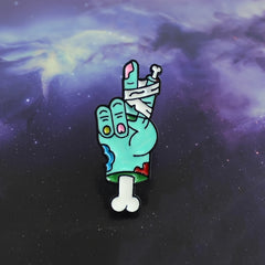 Zombie Skeleton Hand Brooch